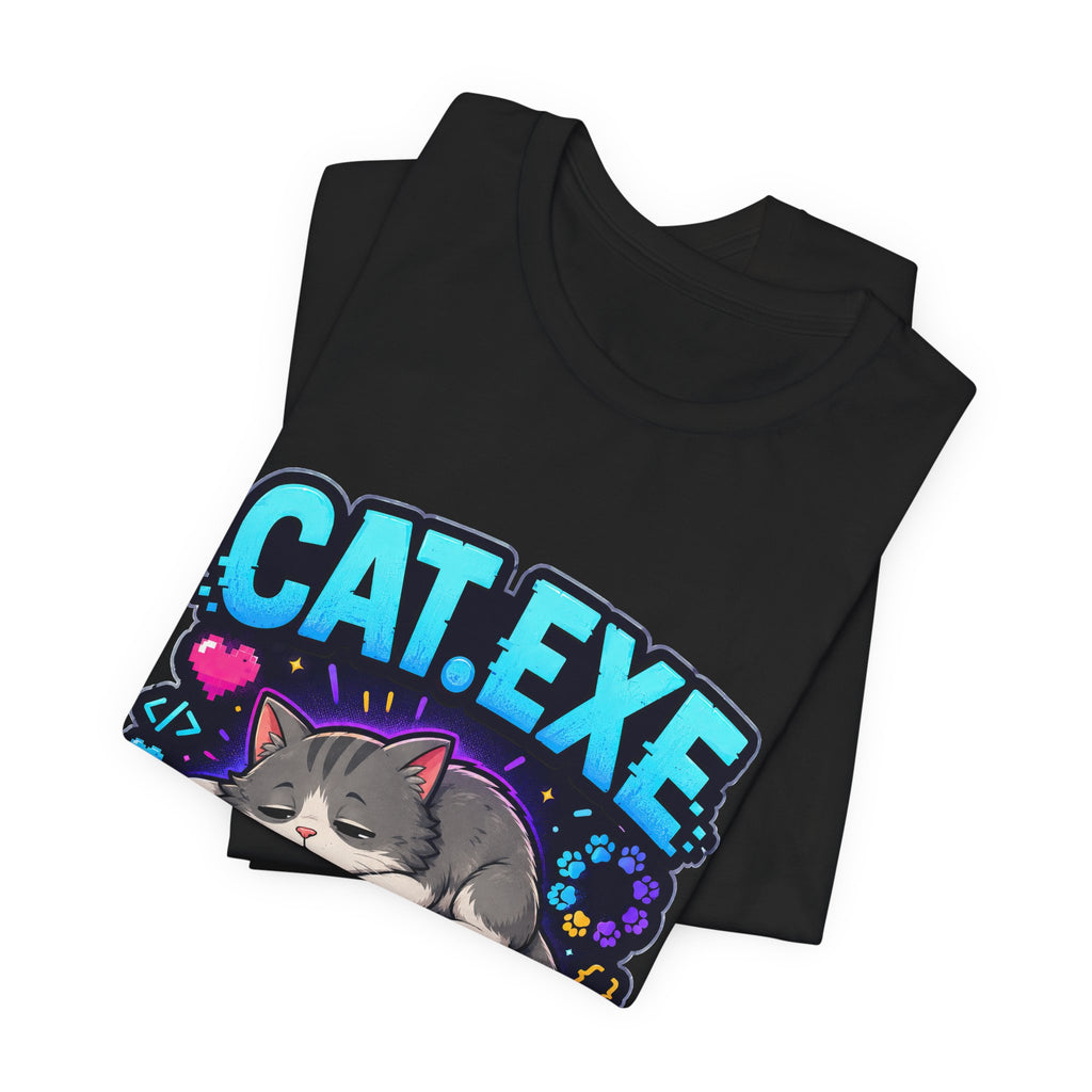 Cat.exe Has Stopped Responding Shirt - Programmer Cat Tee