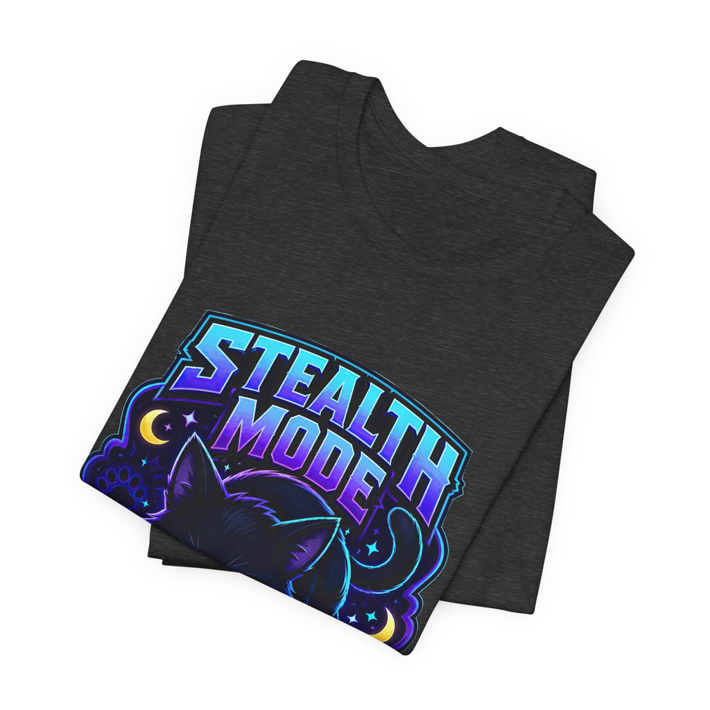 Stealth Mode Activated Shirt - Black Cat Gamer Cat Tee