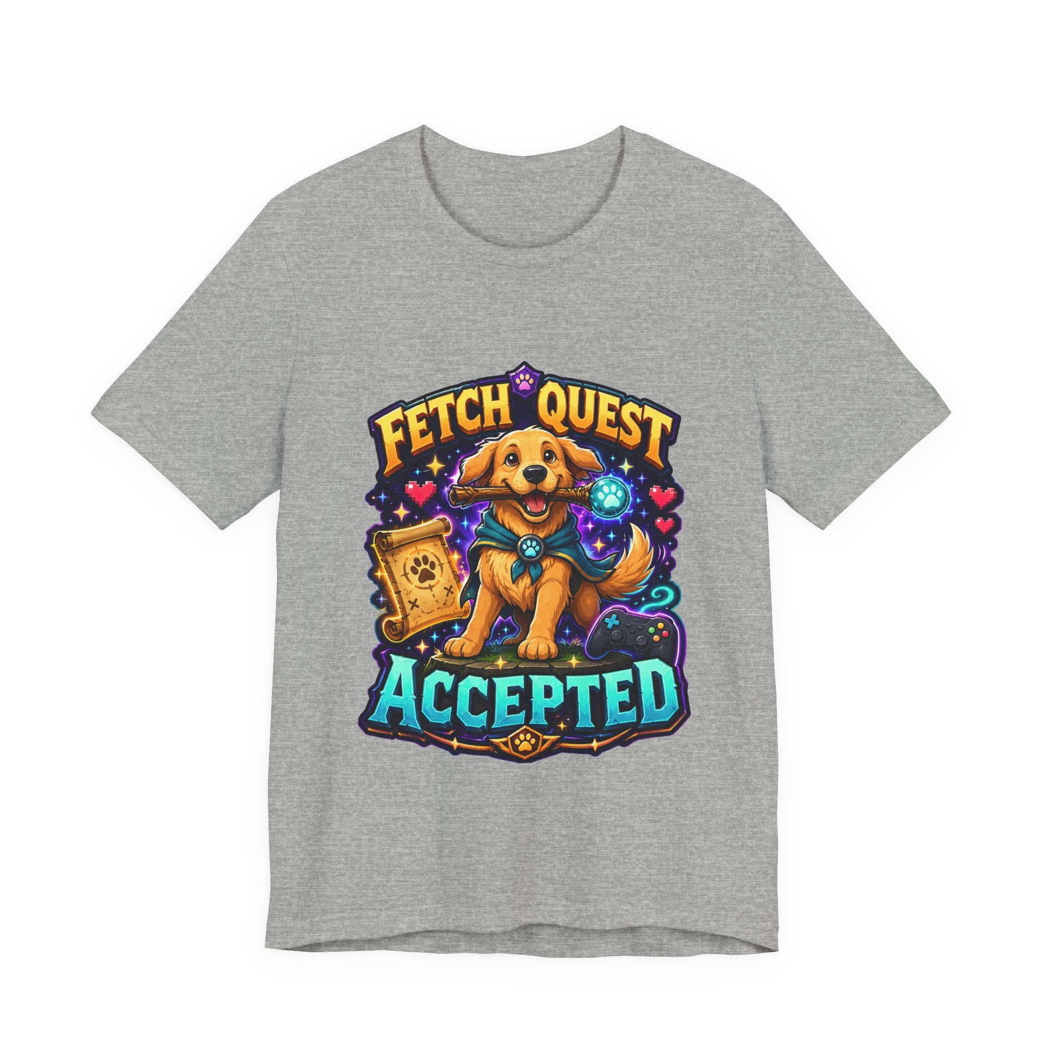 Fetch Quest Accepted Shirt - Funny Gamer Dog Tee