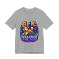 AFK Walking the Dog funny gamer dog lover T-shirt mockup