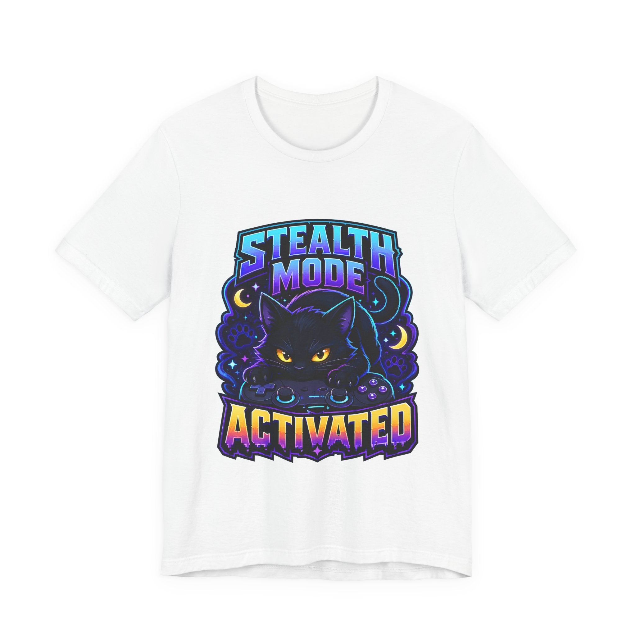 Stealth Mode Activated Shirt - Black Cat Gamer Cat Tee