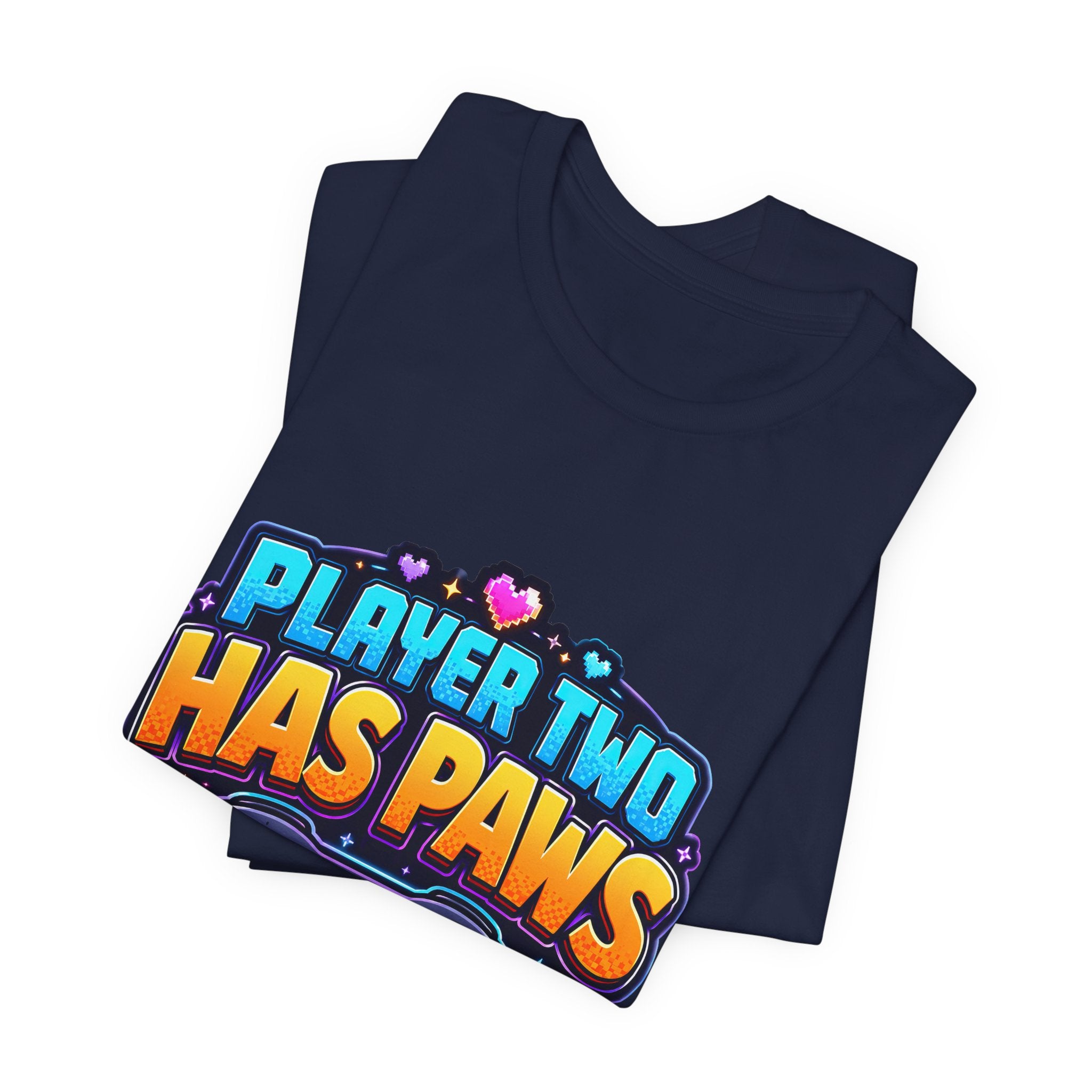 Player Two Has Paws Shirt - Funny Gamer Pet Lover Tee