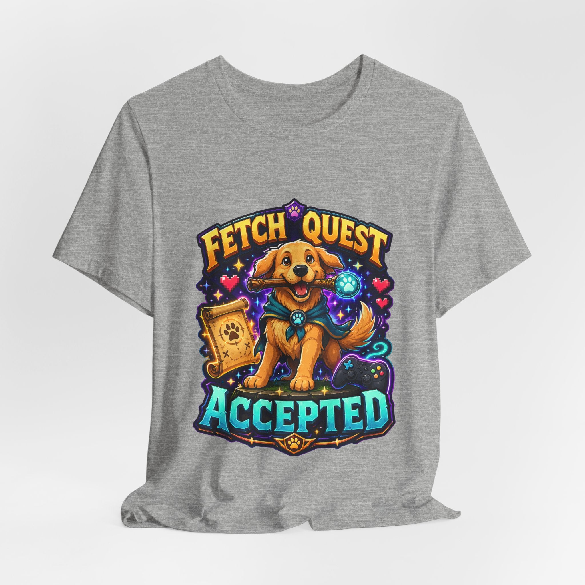 Fetch Quest Accepted Shirt - Funny Gamer Dog Tee