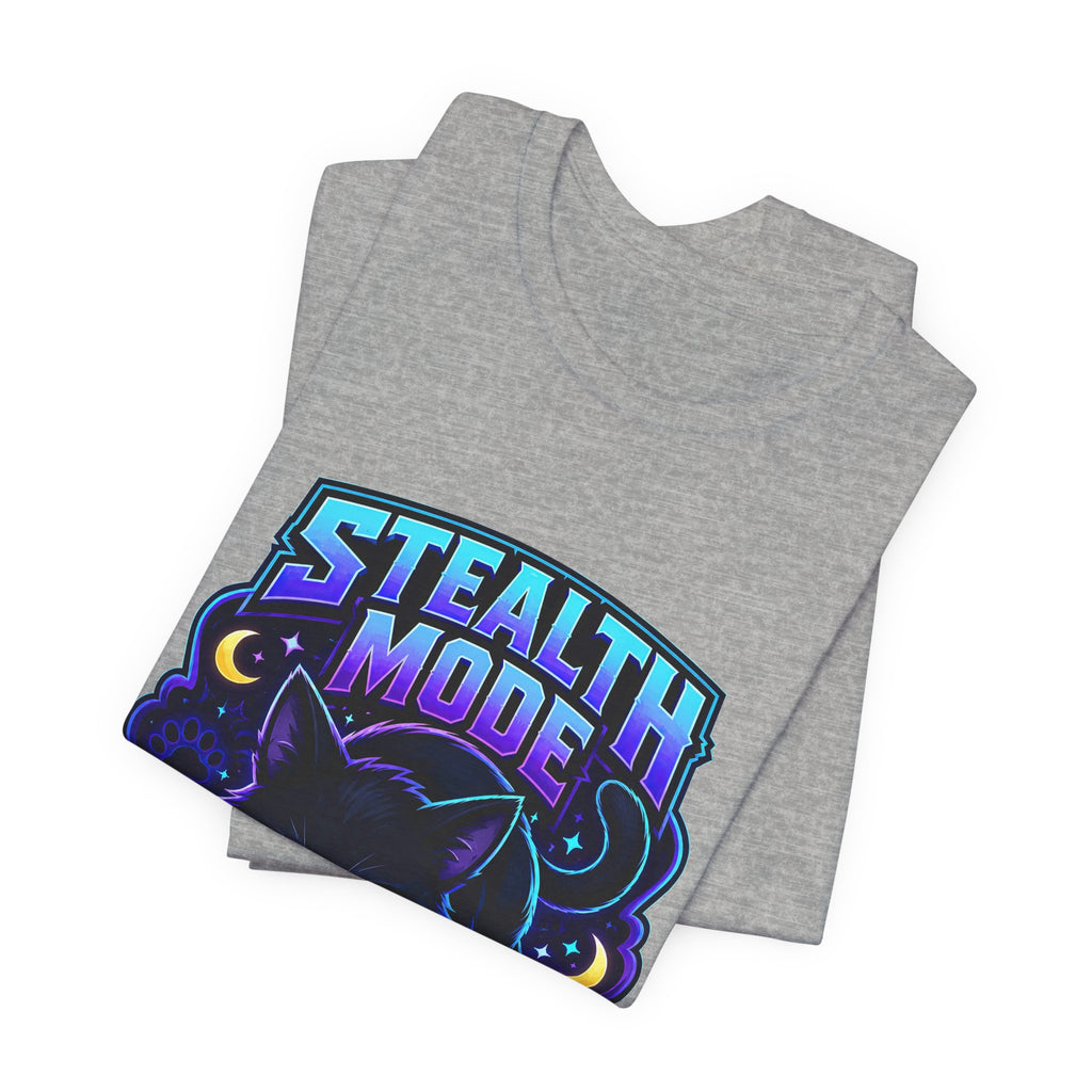 Stealth Mode Activated Shirt - Black Cat Gamer Cat Tee
