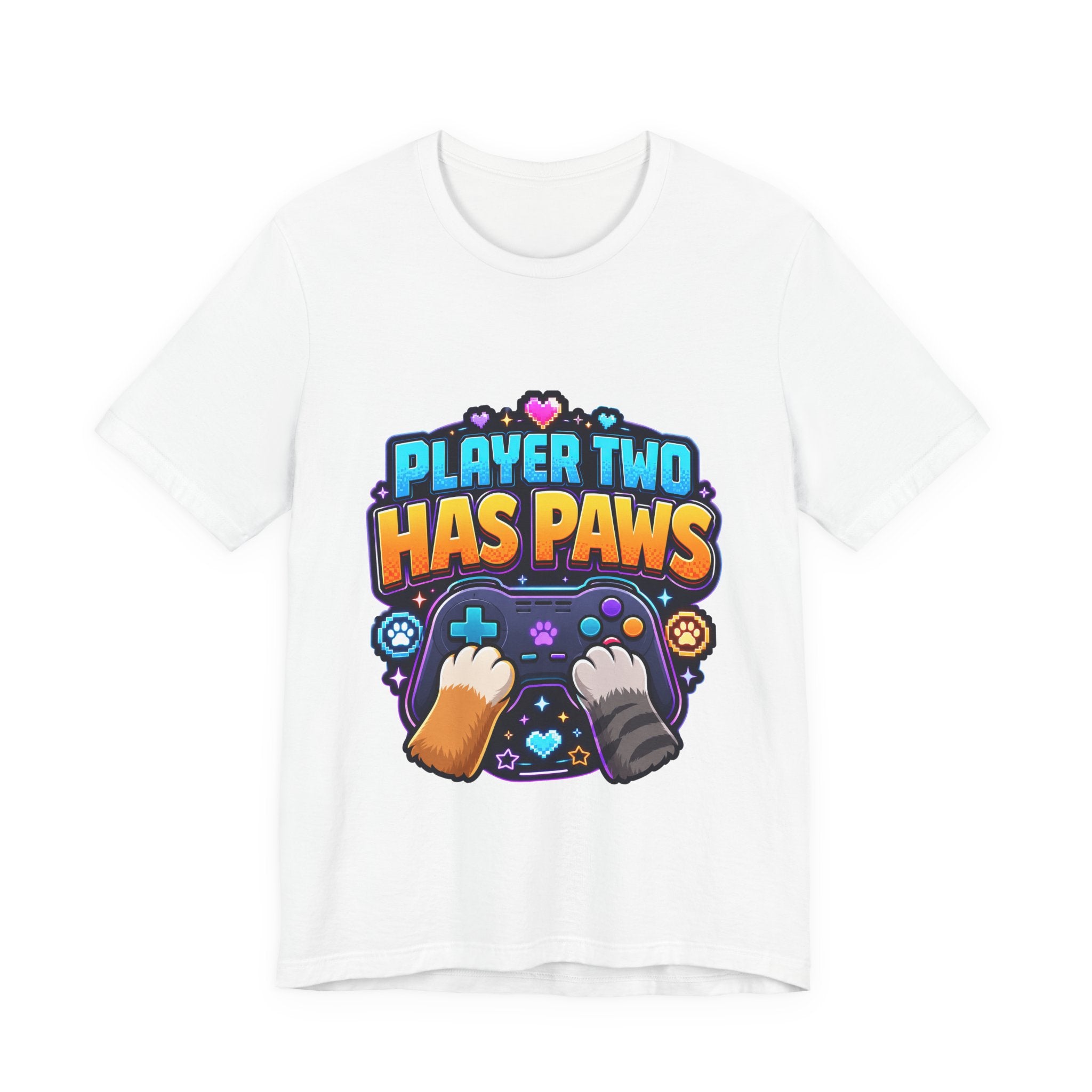 Player Two Has Paws Shirt - Funny Gamer Pet Lover Tee
