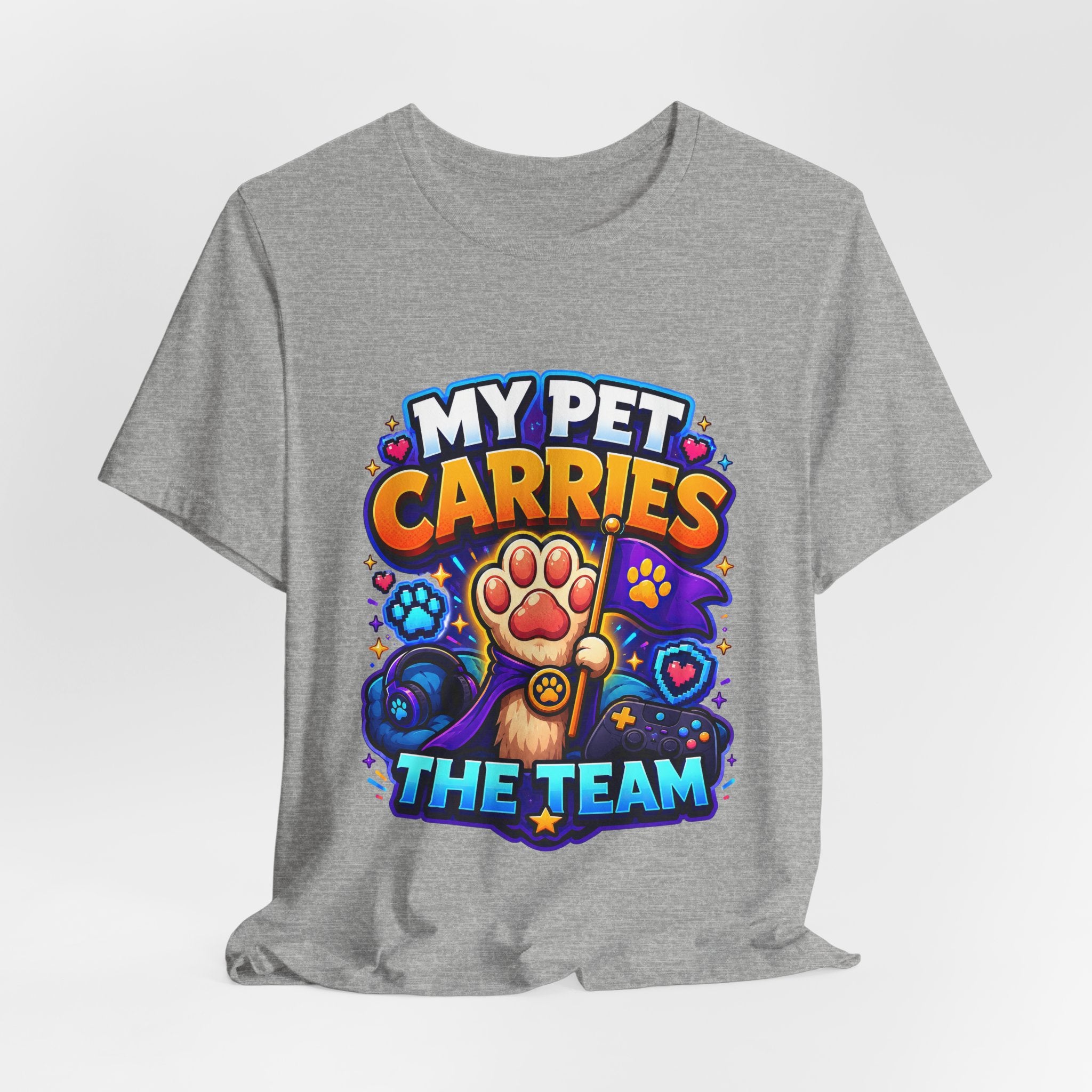 My Pet Carries the Team Shirt - Funny Gamer Pet Lover Tee