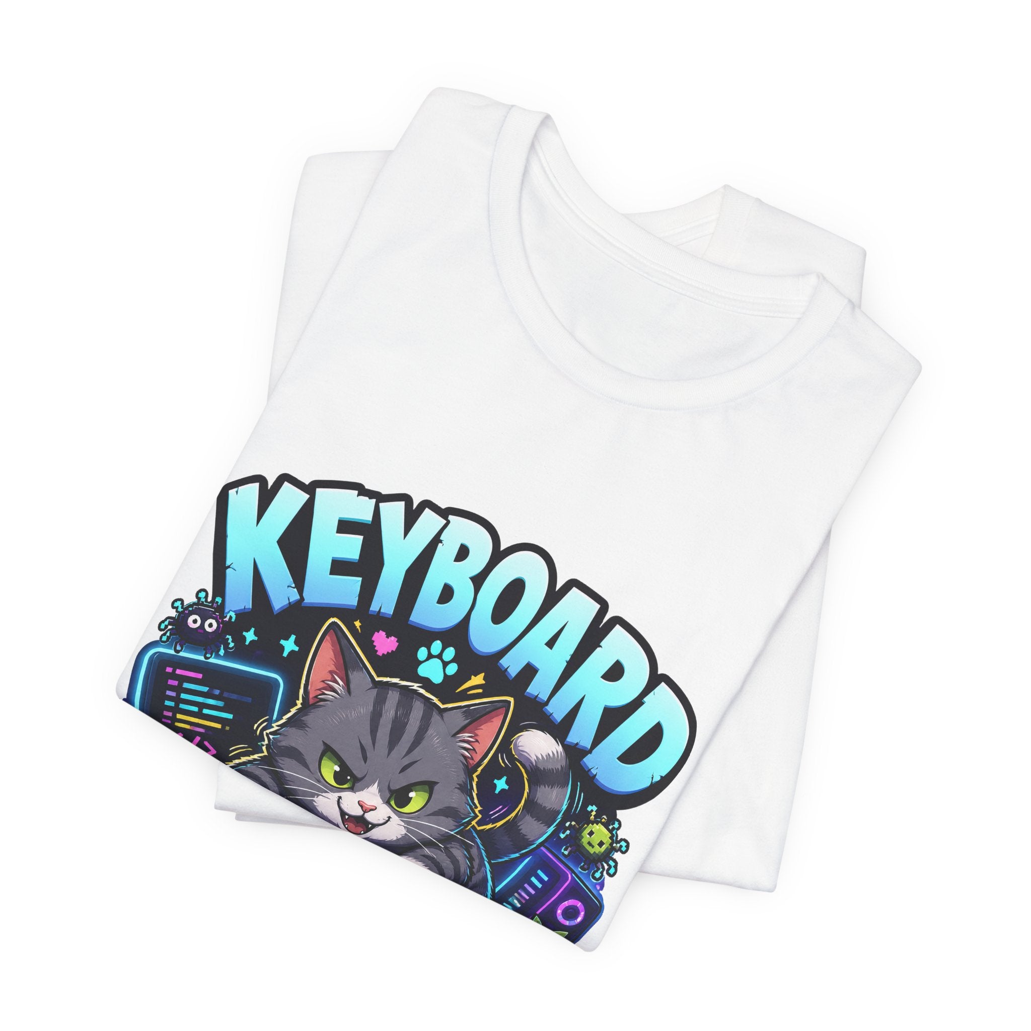 Keyboard Goblin Shirt - Funny Programmer Cat Gamer Tee