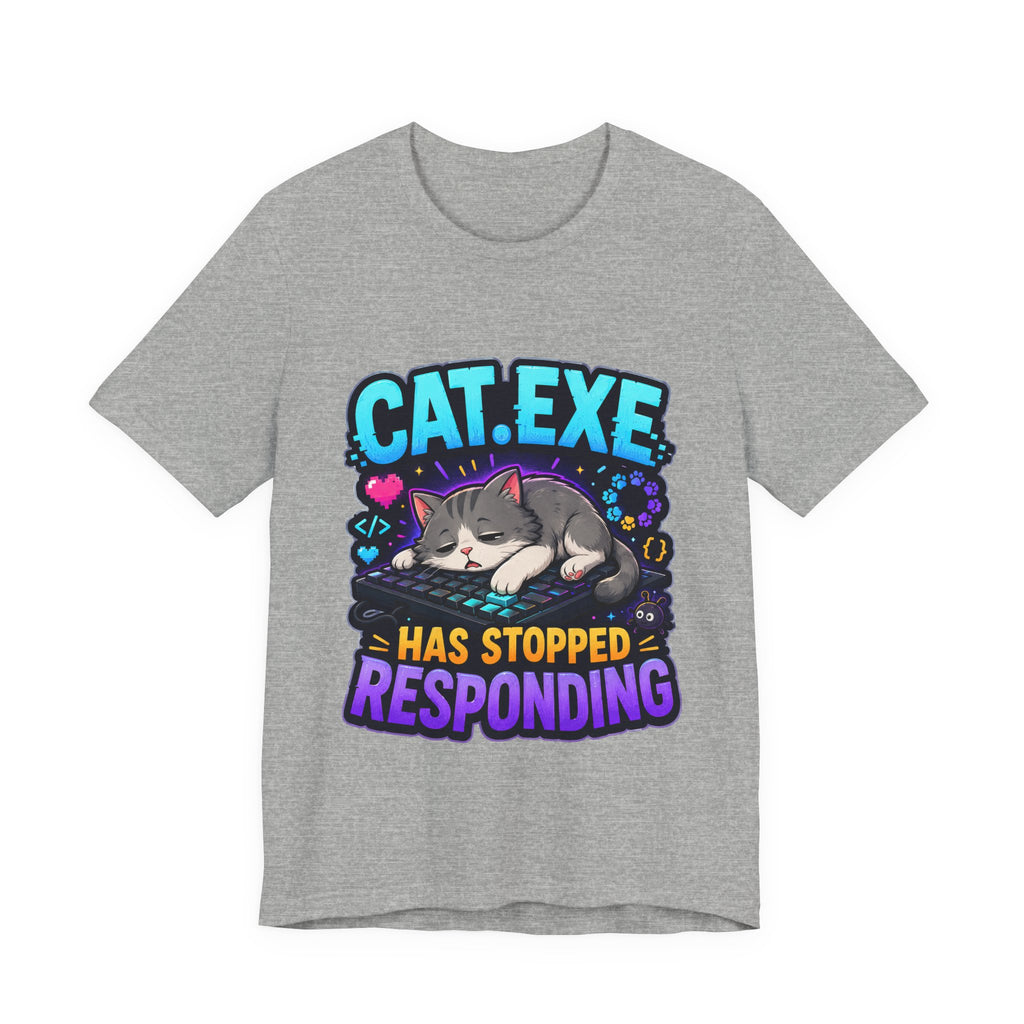 Cat.exe Has Stopped Responding Shirt - Programmer Cat Tee