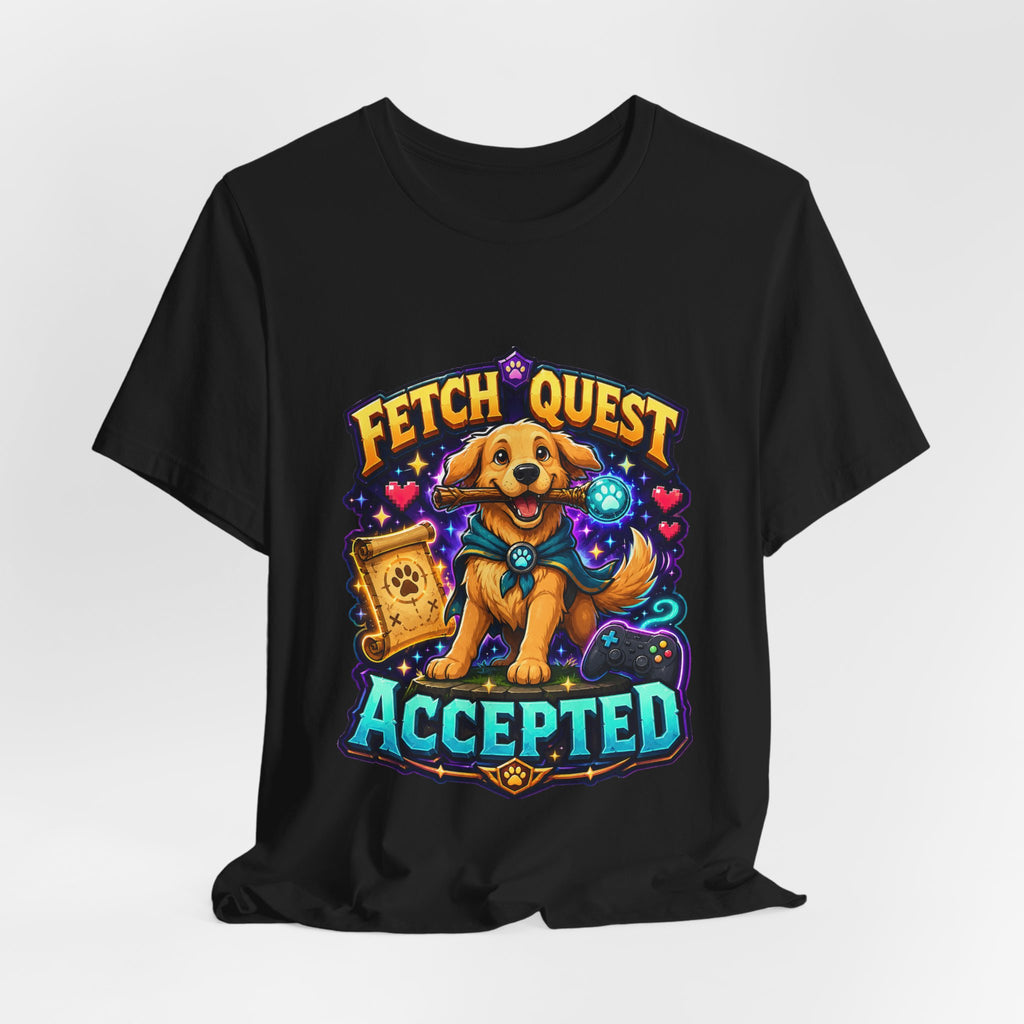 Fetch Quest Accepted Shirt - Funny Gamer Dog Tee