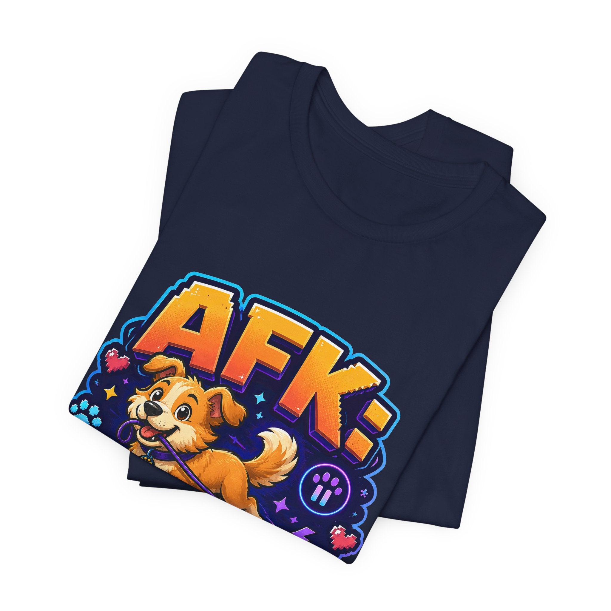 AFK Walking the Dog Shirt - Funny Gamer Dog Lover Tee