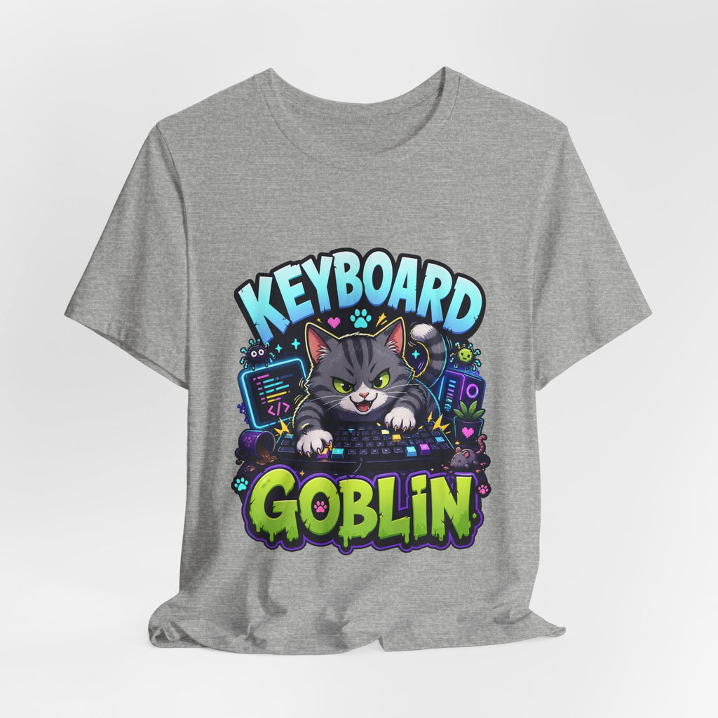 Keyboard Goblin Shirt - Funny Programmer Cat Gamer Tee