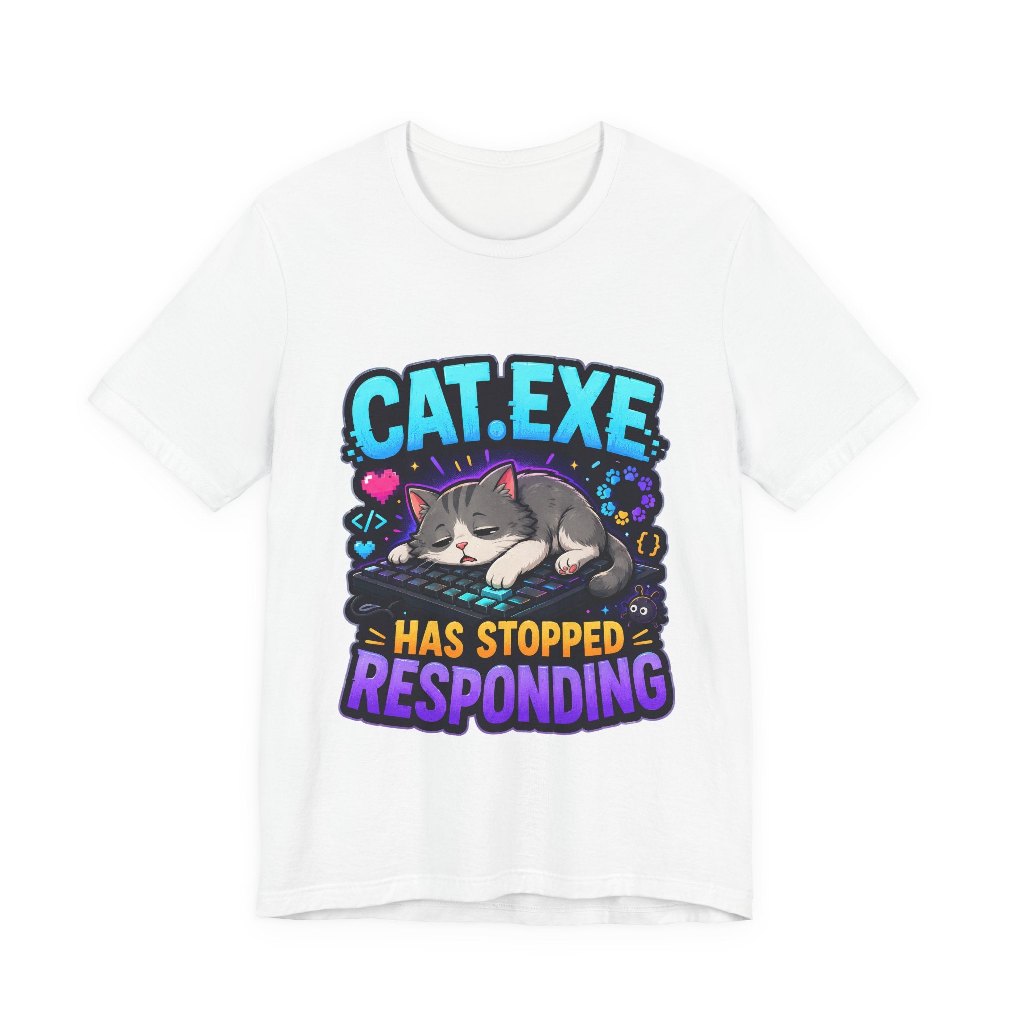 Cat.exe Has Stopped Responding Shirt - Programmer Cat Tee