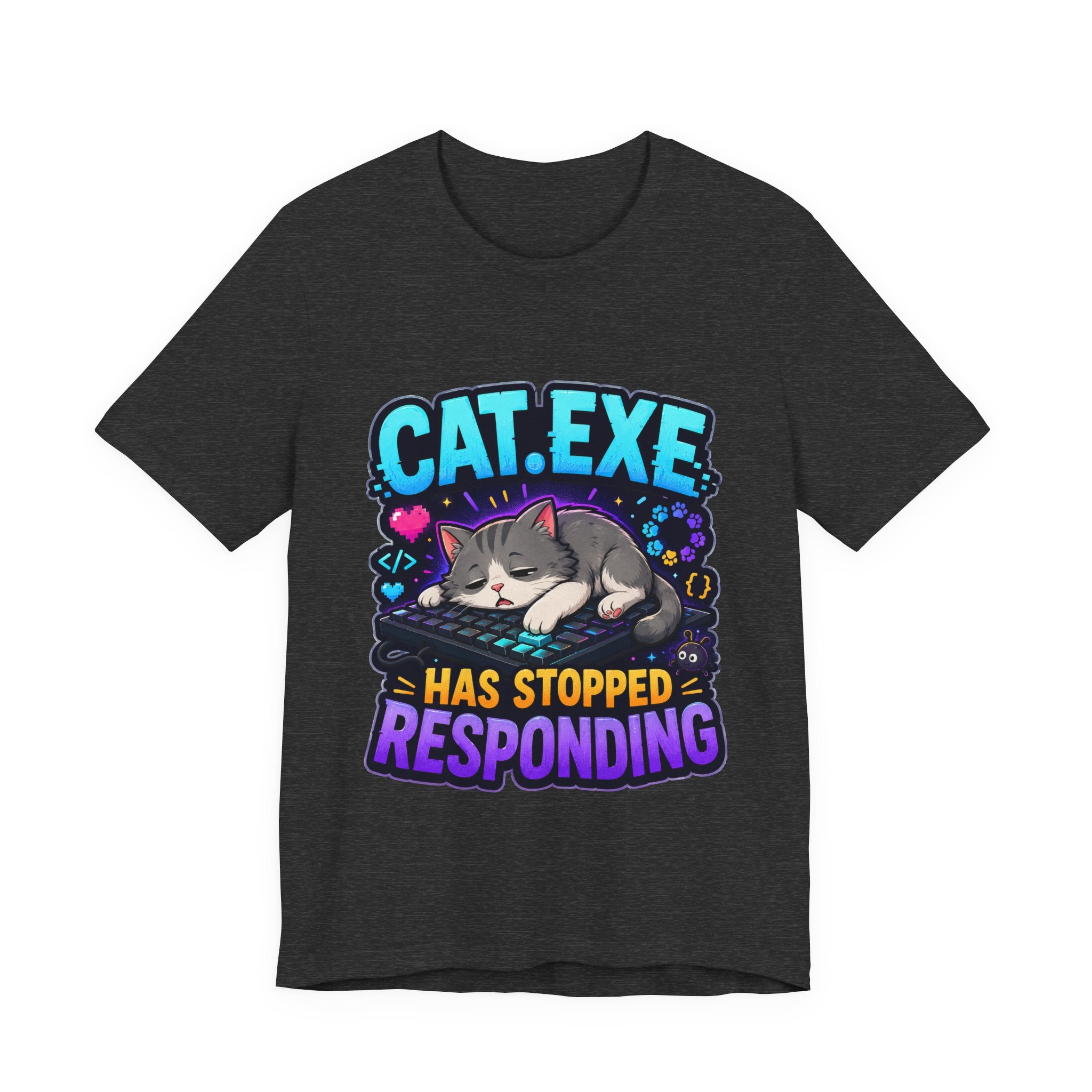 Cat.exe Has Stopped Responding Shirt - Programmer Cat Tee