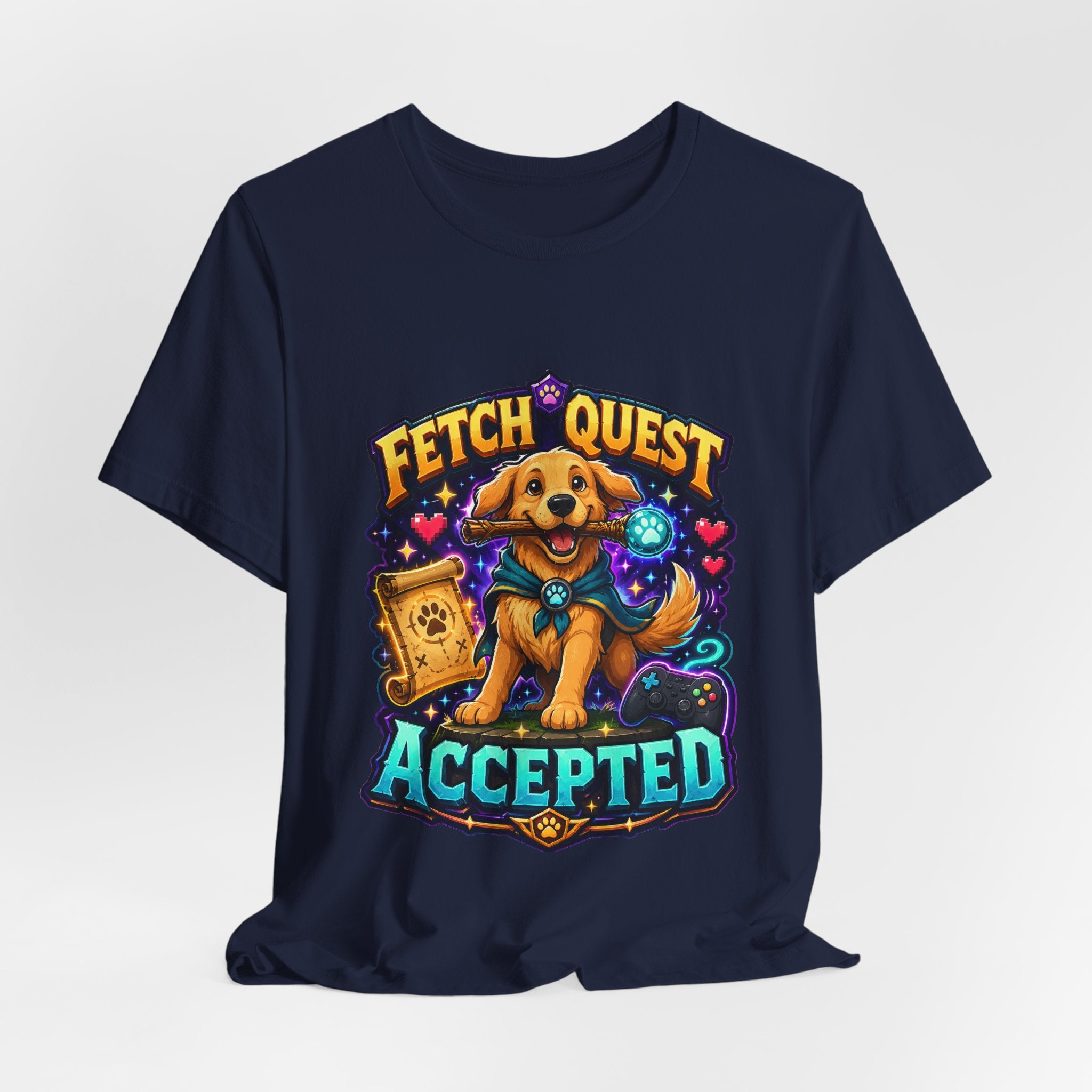 Fetch Quest Accepted Shirt - Funny Gamer Dog Tee