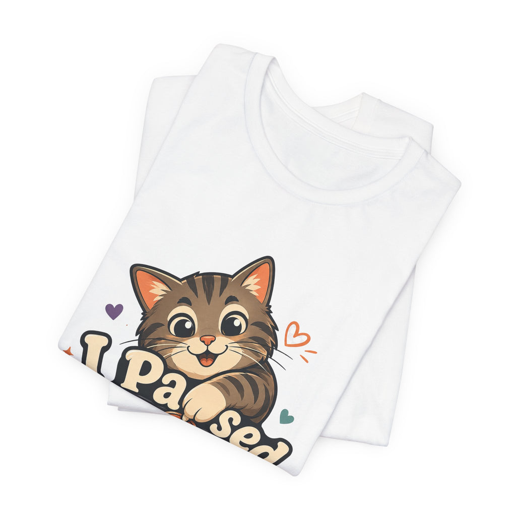 I Paused My Game to Pet the Cat Shirt - Brown Cat Gamer Cat Tee