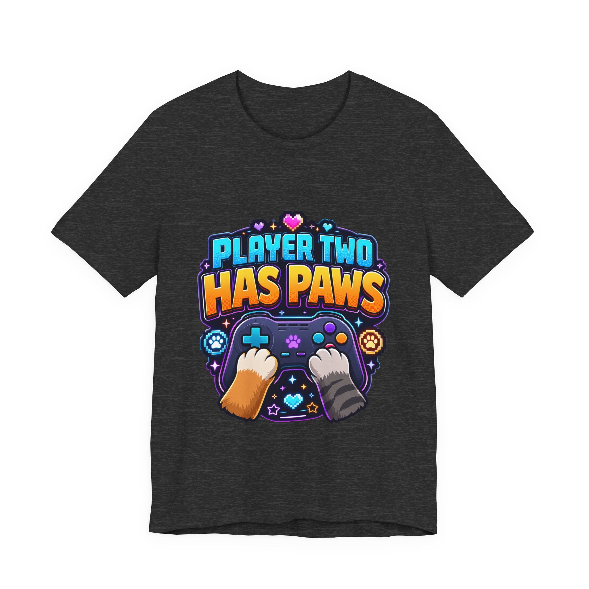 Player Two Has Paws Shirt - Funny Gamer Pet Lover Tee