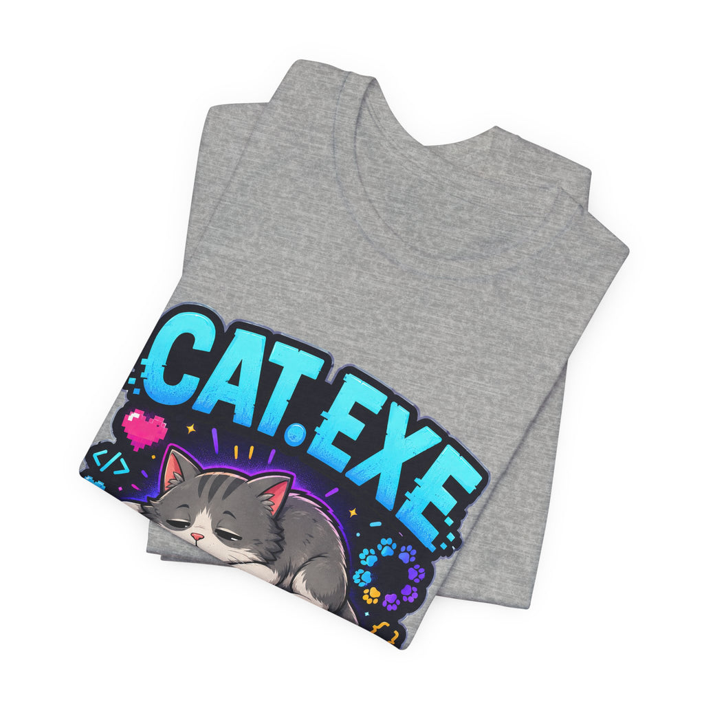 Cat.exe Has Stopped Responding Shirt - Programmer Cat Tee