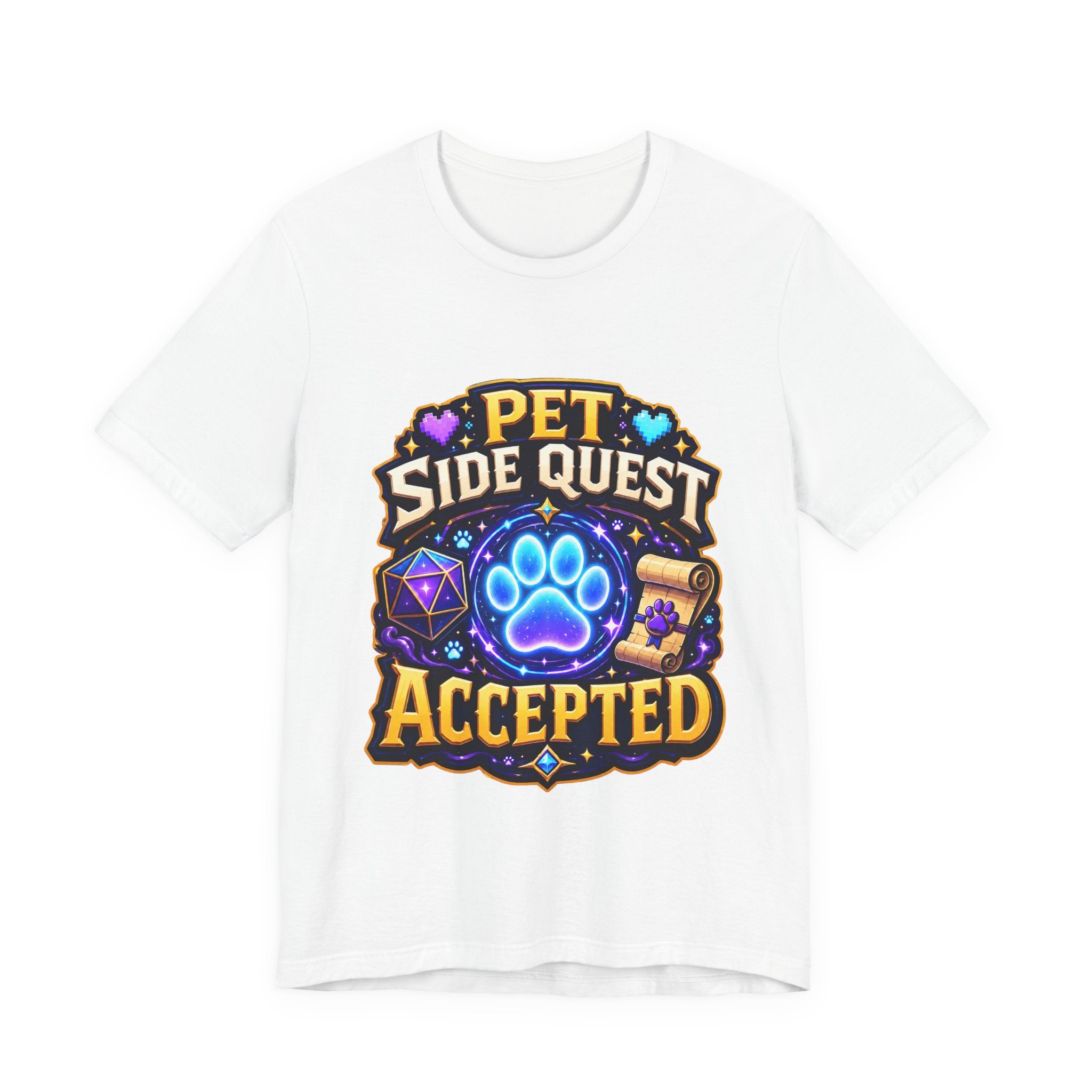 Pet Side Quest Accepted Shirt - Geeky Pet Lover Gamer Tee