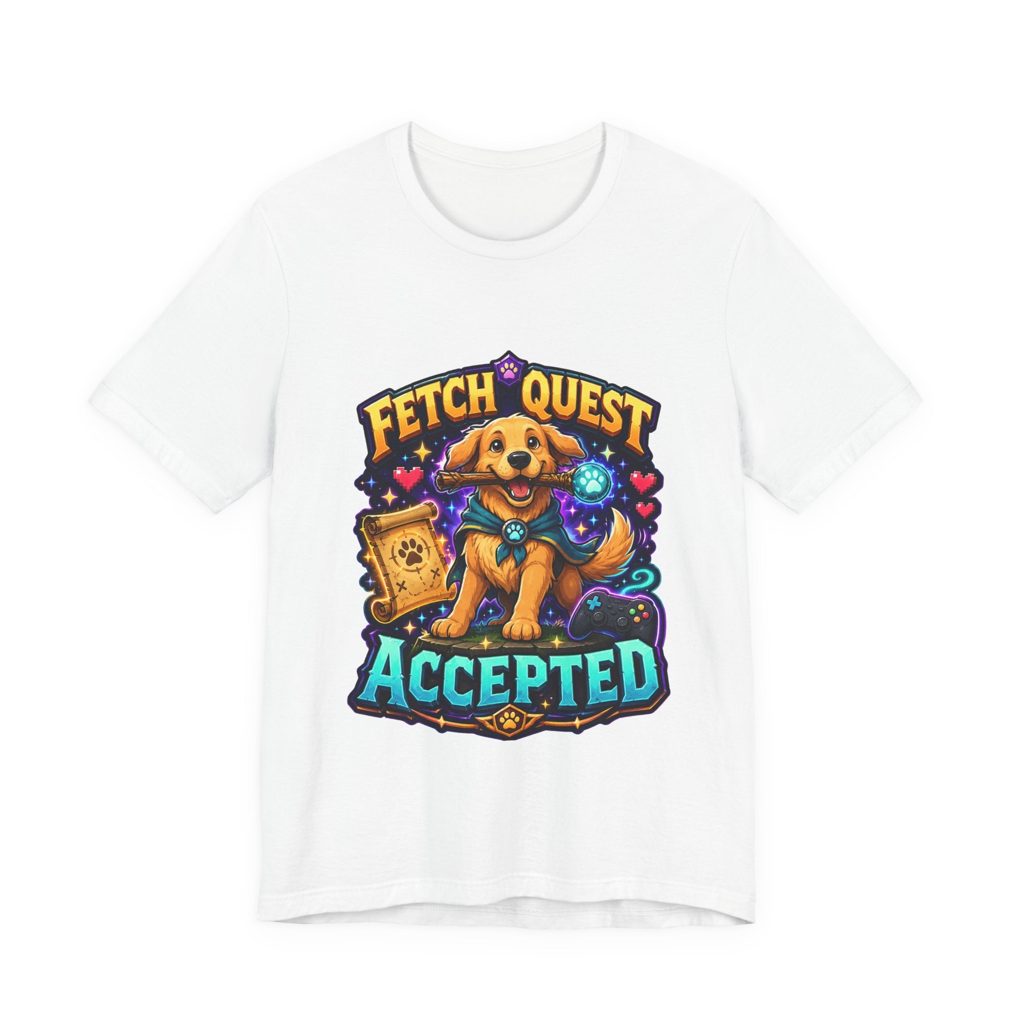 Fetch Quest Accepted Shirt - Funny Gamer Dog Tee