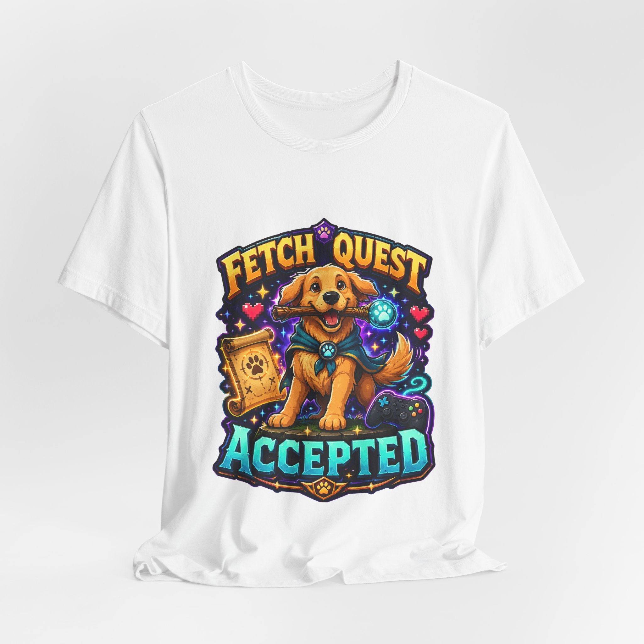 Fetch Quest Accepted Shirt - Funny Gamer Dog Tee