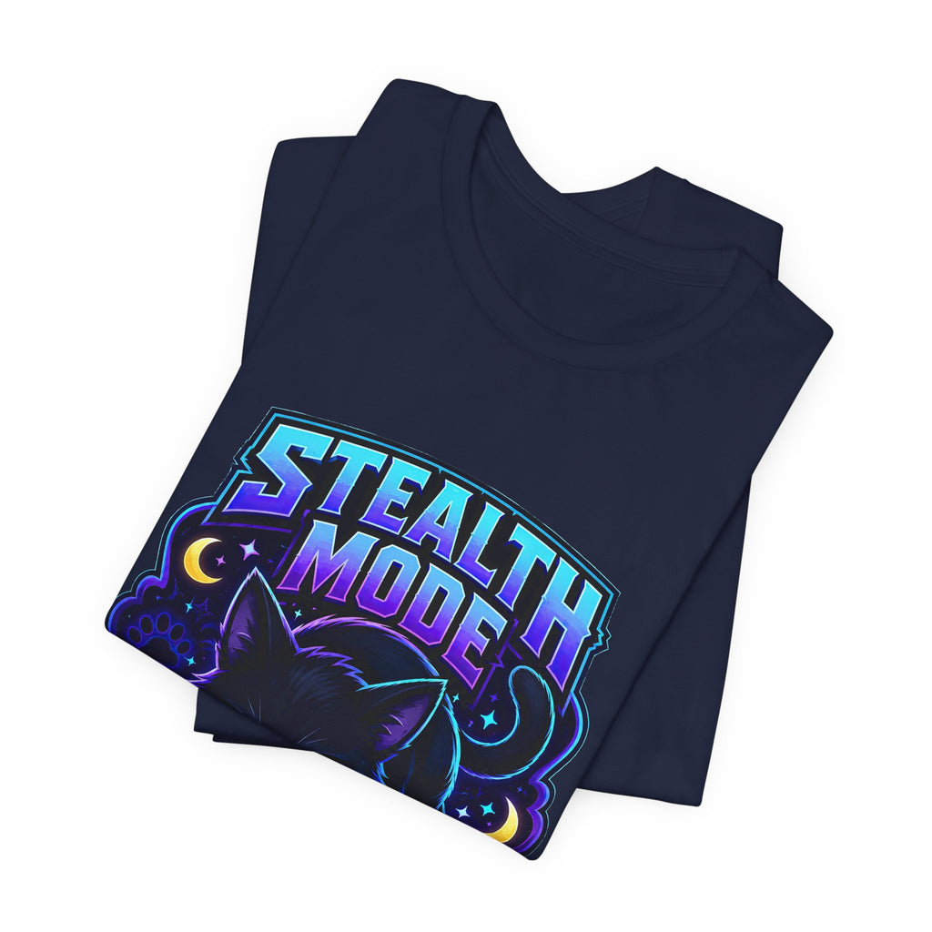 Stealth Mode Activated Shirt - Black Cat Gamer Cat Tee