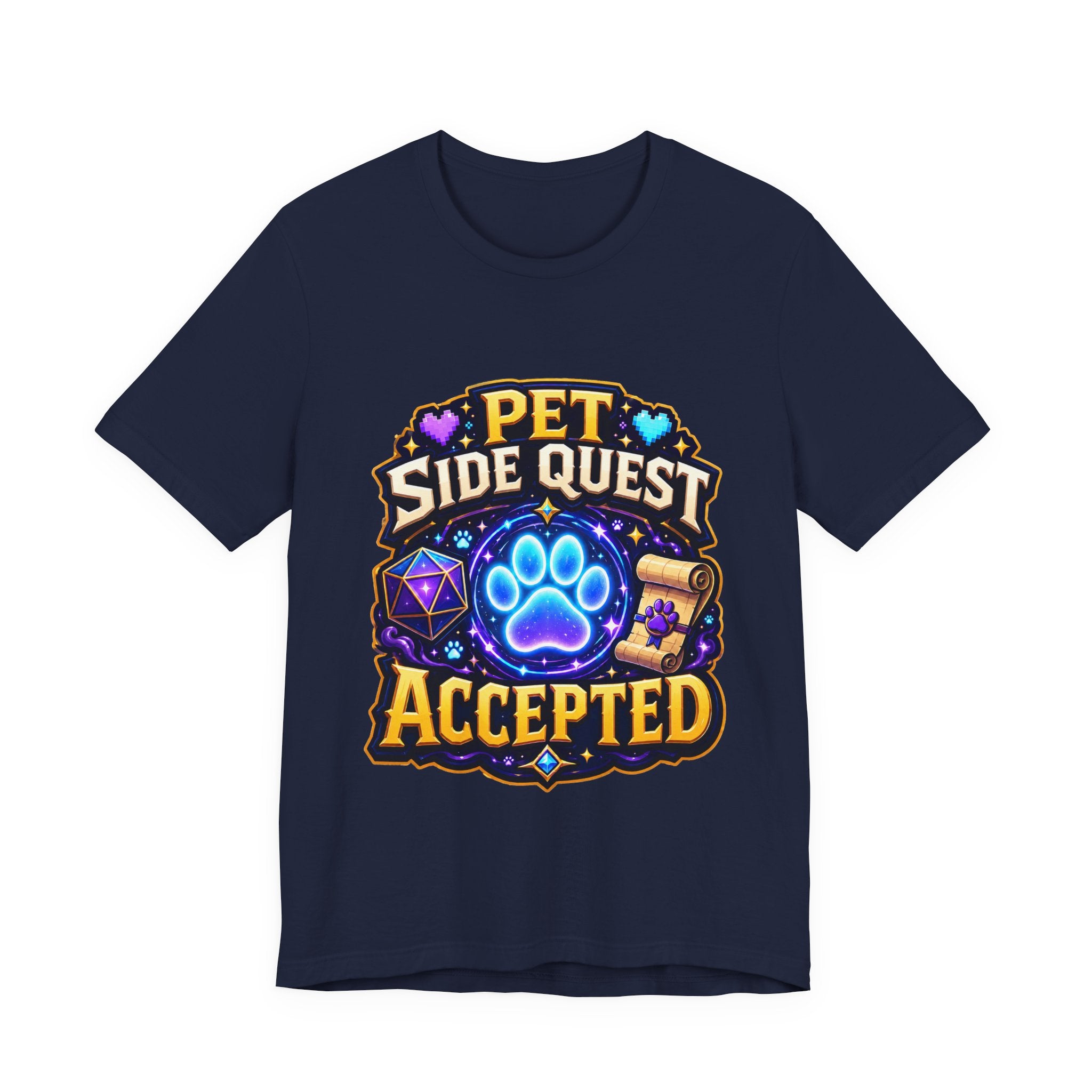 Pet Side Quest Accepted Shirt - Geeky Pet Lover Gamer Tee