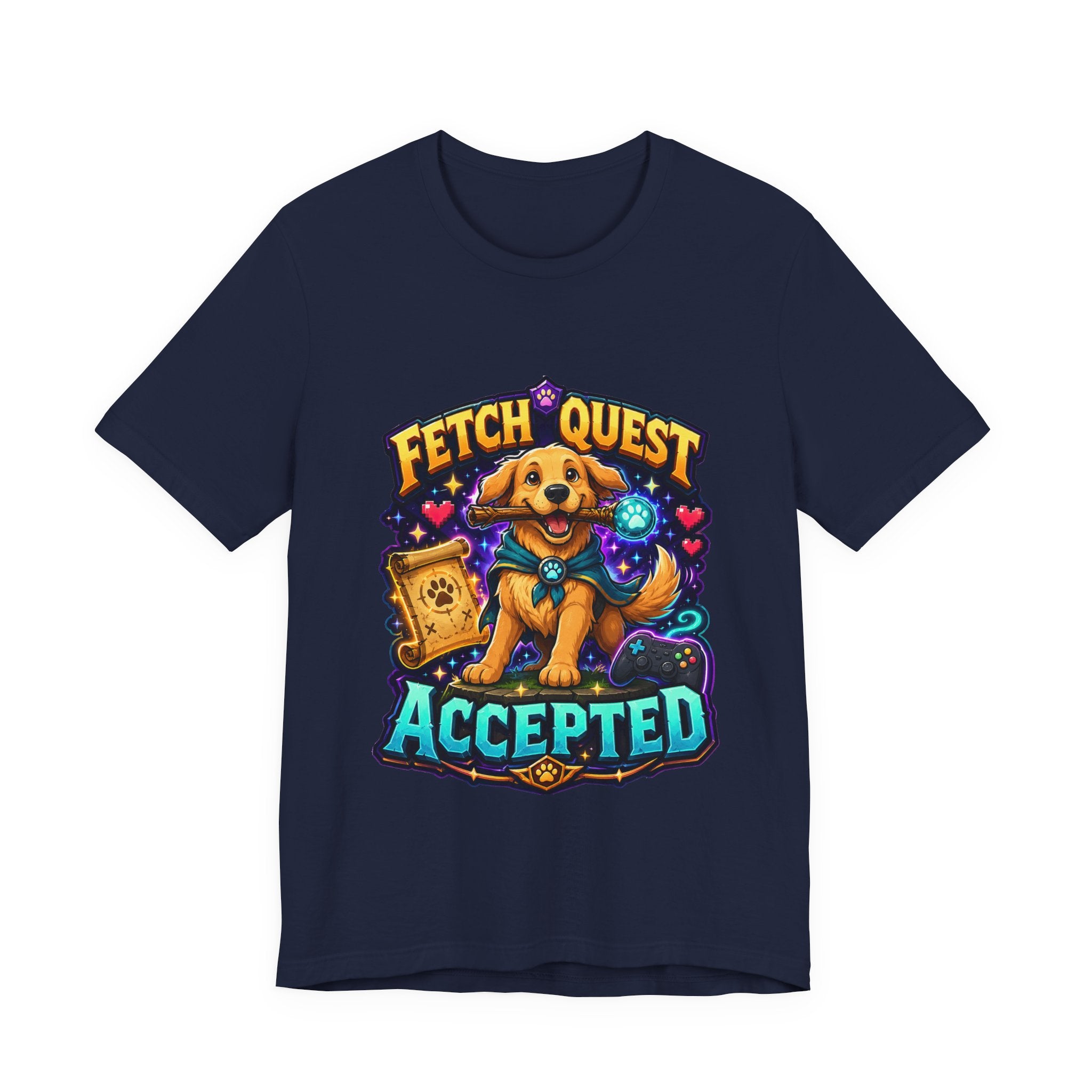 Fetch Quest Accepted Shirt - Funny Gamer Dog Tee