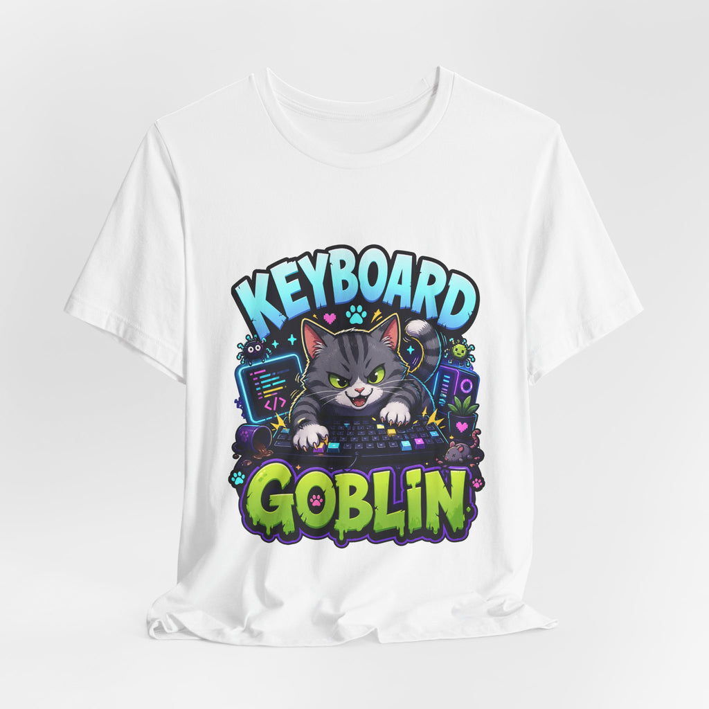 Keyboard Goblin Shirt - Funny Programmer Cat Gamer Tee