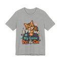 I Paused My Game to Pet the Cat Shirt - Bengal Cat Gamer Cat Tee