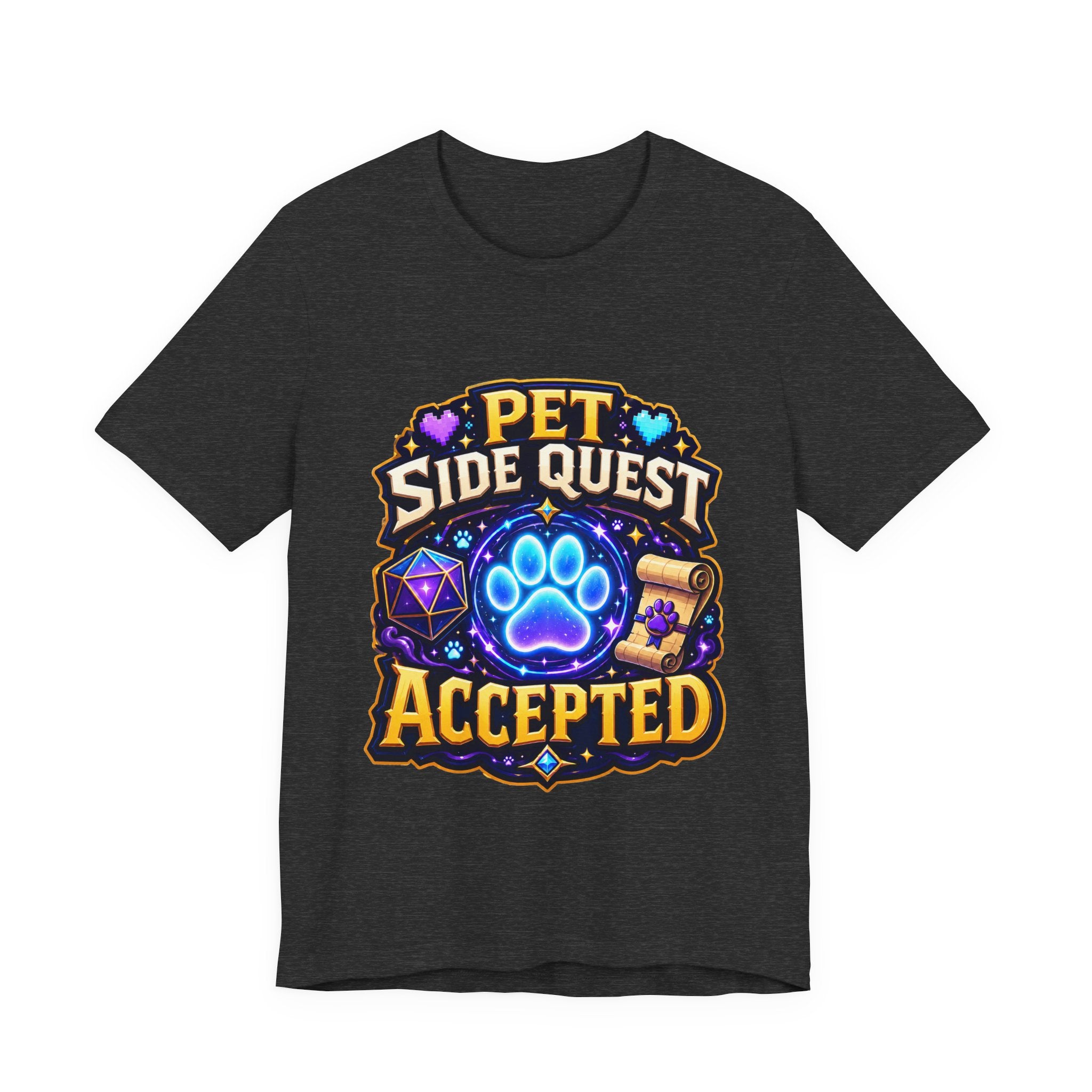 Pet Side Quest Accepted Shirt - Geeky Pet Lover Gamer Tee