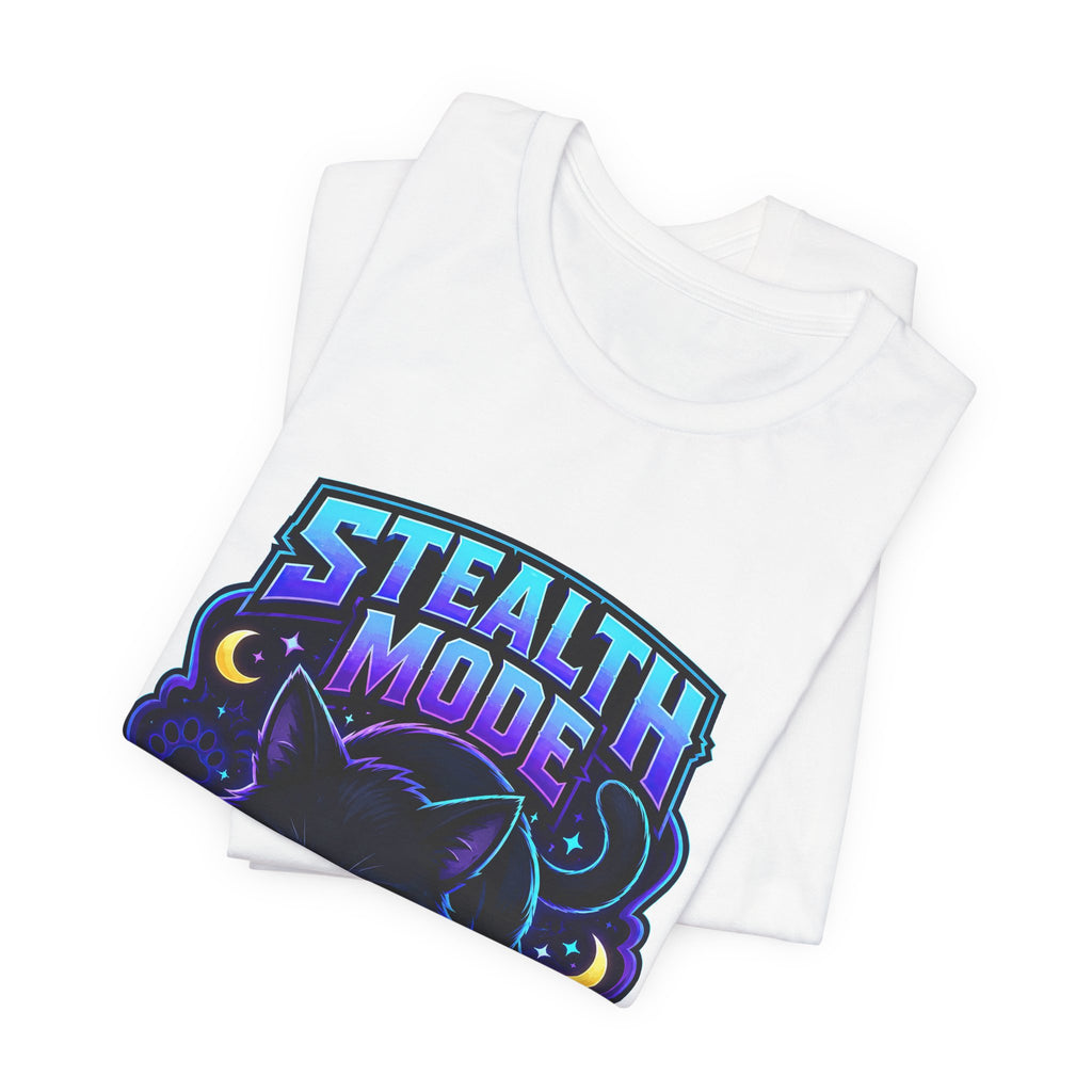 Stealth Mode Activated Shirt - Black Cat Gamer Cat Tee