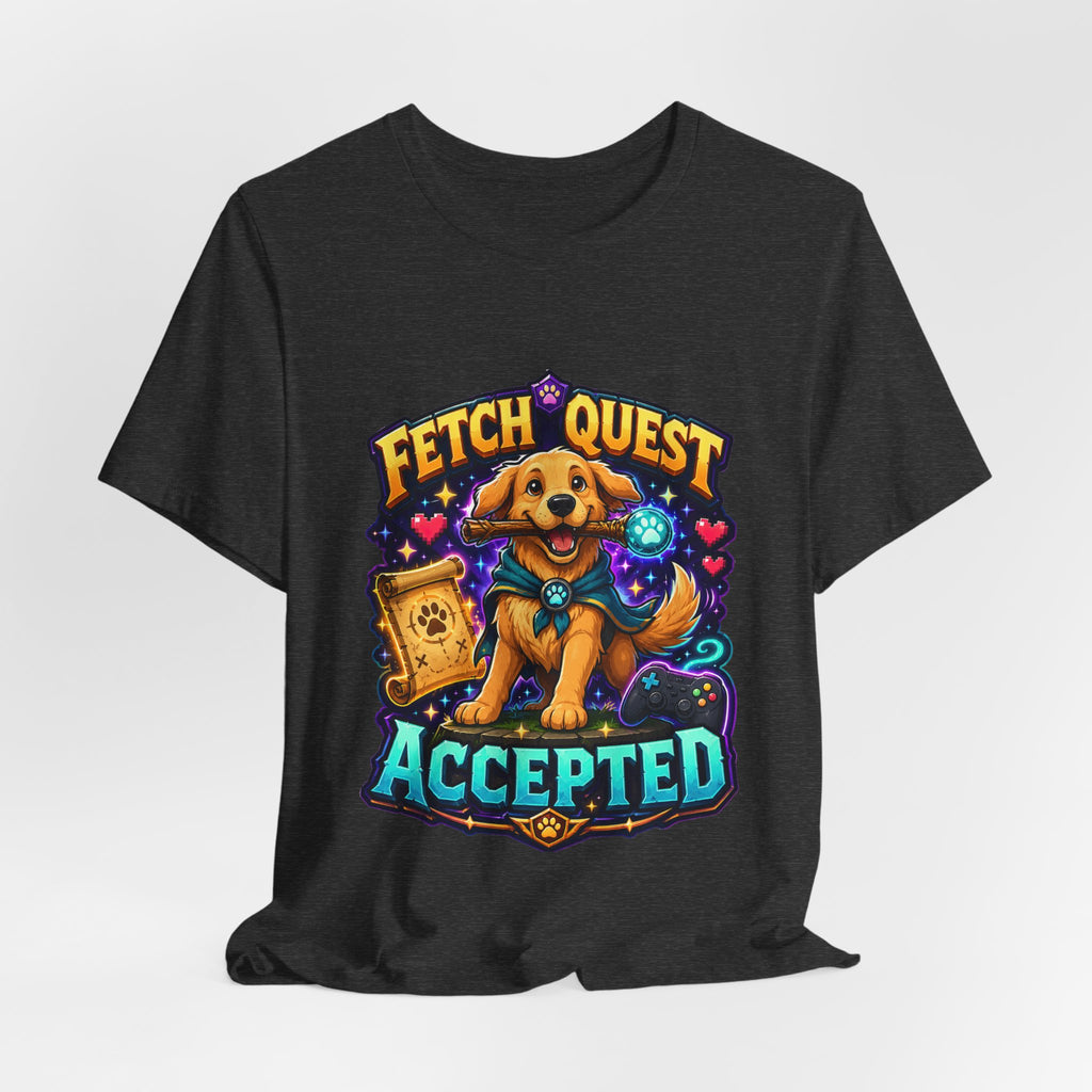 Fetch Quest Accepted Shirt - Funny Gamer Dog Tee
