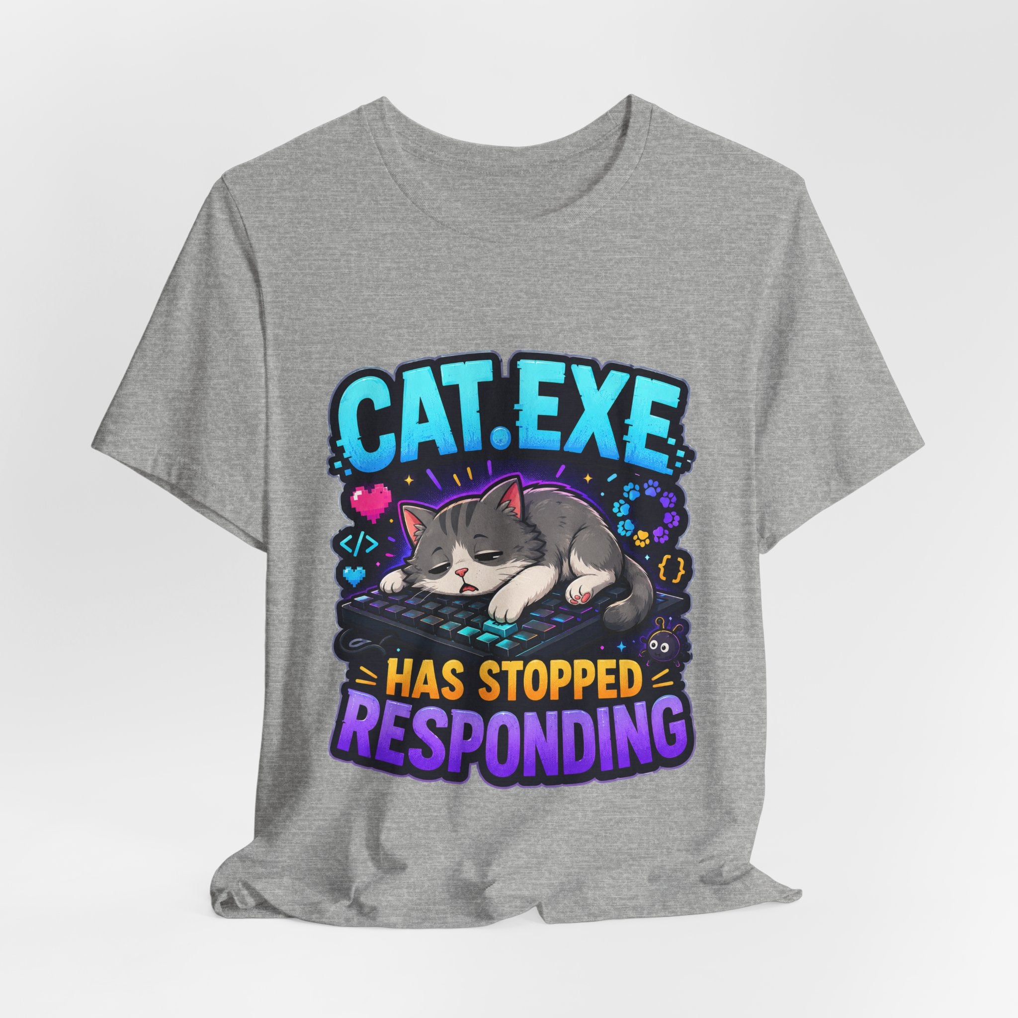 Cat.exe Has Stopped Responding Shirt - Programmer Cat Tee